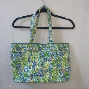 Vera Bradley English Meadow Tote Bag Big Laptop Travel Weekender Diaper Roomy!